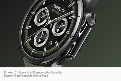 Chytré hodinky OnePlus Watch 3, 46mm, Zelené, Znovu zabalené 5491100341