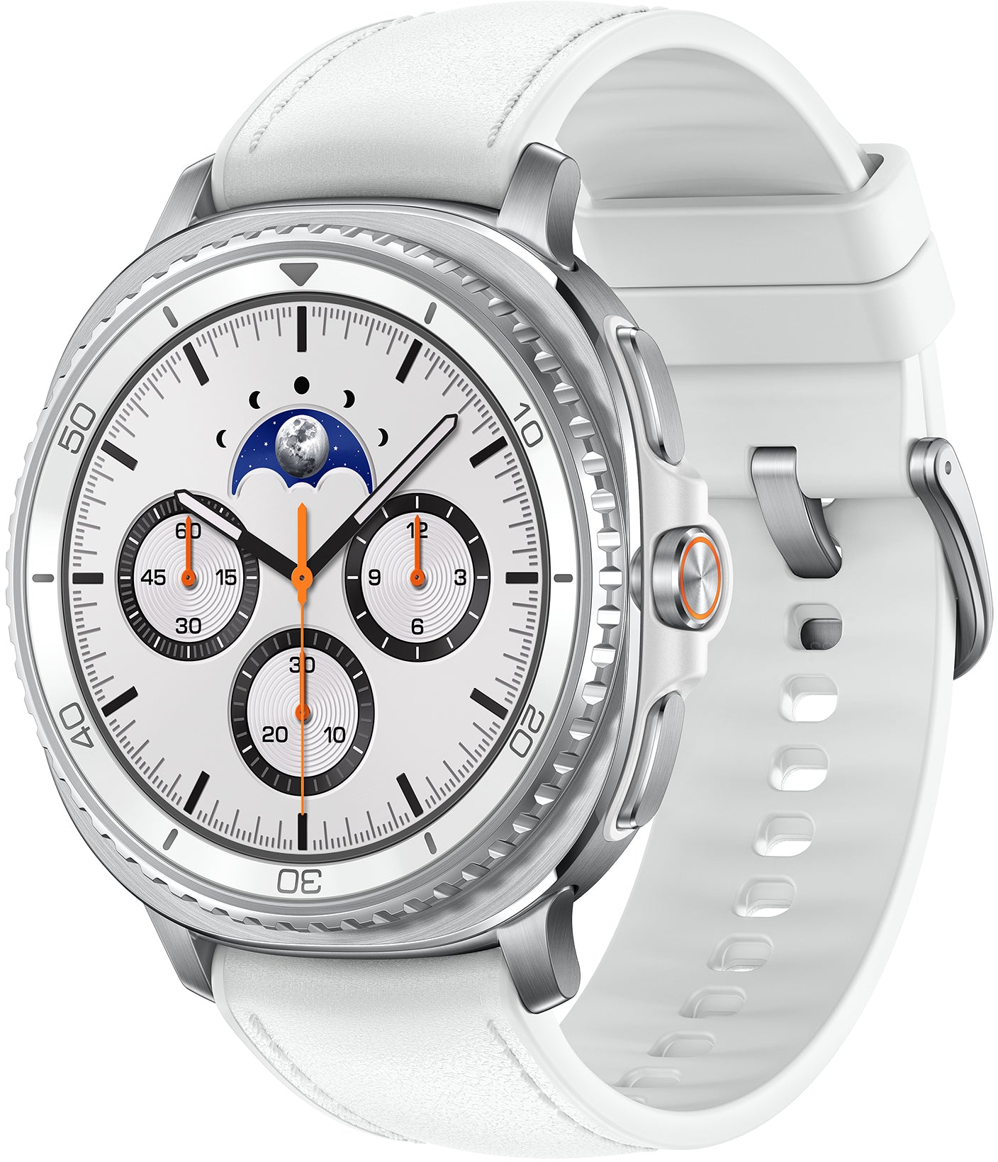 Samsung Galaxy Watch8 Classic Smartwatch, 46mm, BT, White SM-L500NZWAEUE
