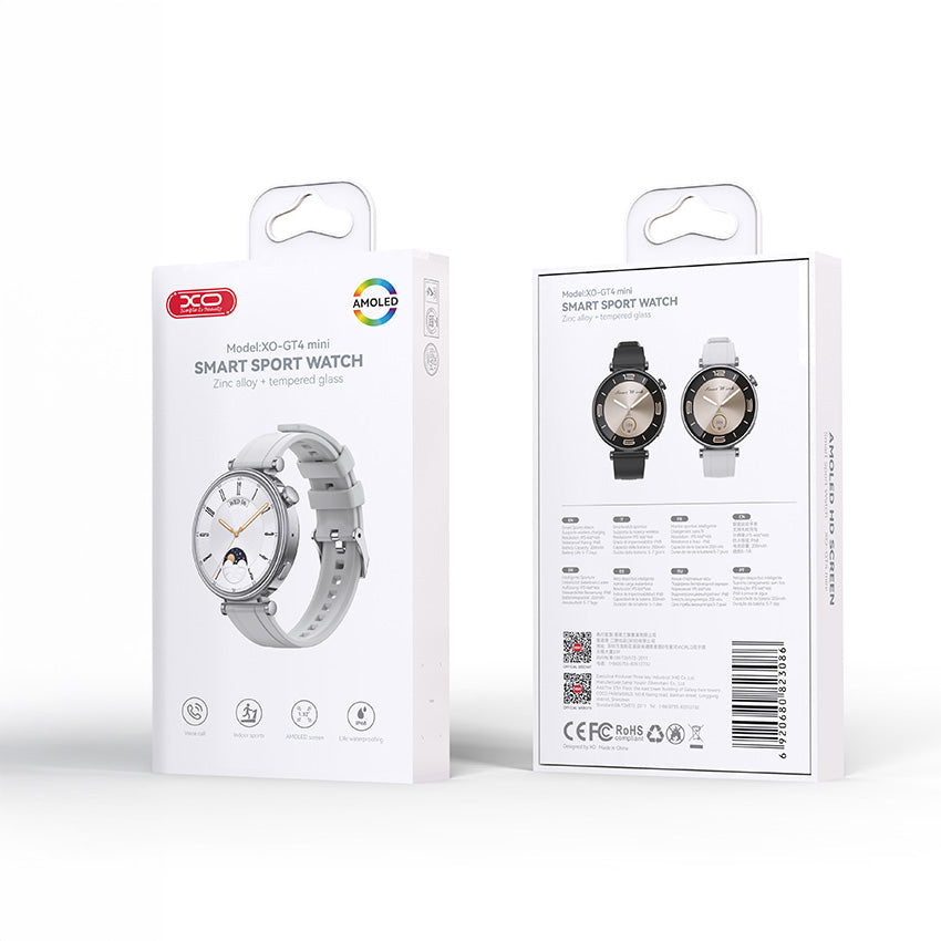 Smartwatch XO Design GT4 Mini, Stříbrný