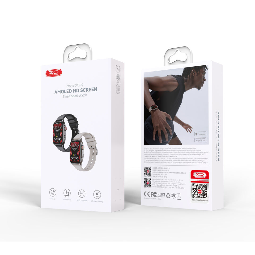 Smartwatch XO Design J9, Černá