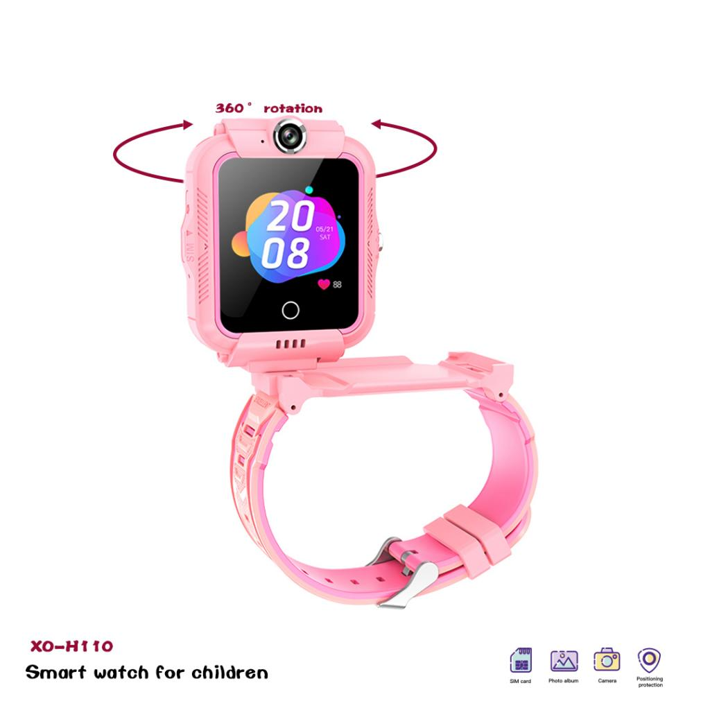 Smartwatch XO Design Kids H110, Růžový