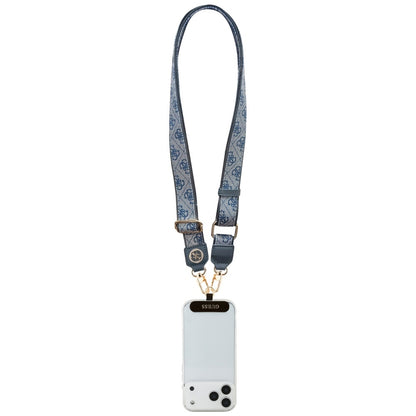 Guess 4G Strass Metal Logo Phone Lanyard, Blue