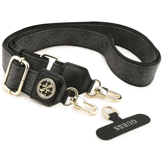 Šňůrka na telefon Guess 4G Strass Metal Logo, Černá