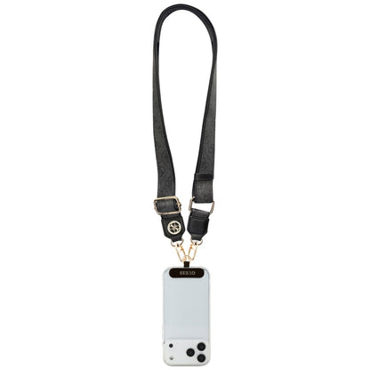 Šňůrka na telefon Guess 4G Strass Metal Logo, Černá