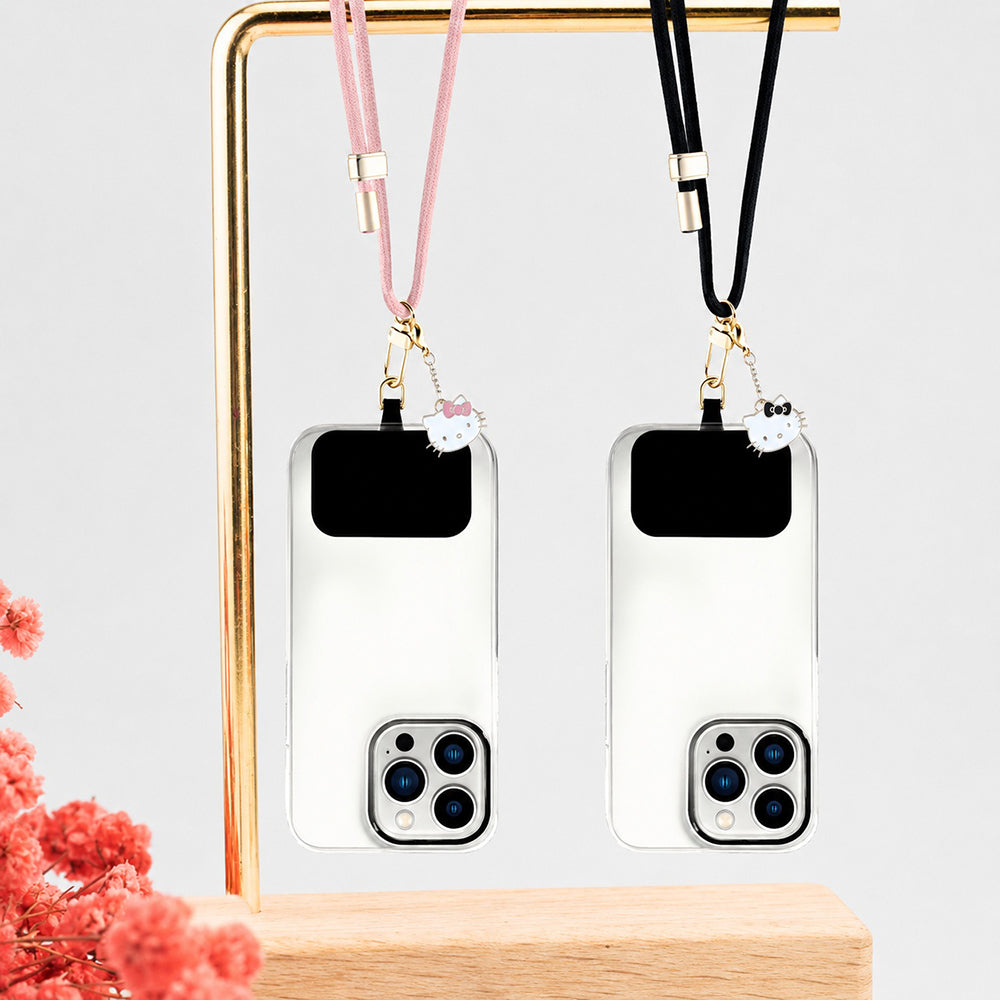 Šňůrka na telefon Hello Kitty Crossbody, černá