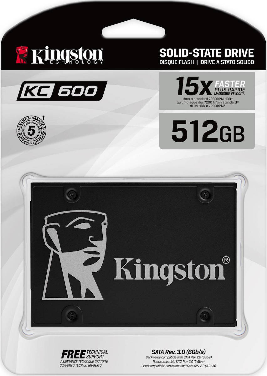 Solid State Drive (SSD) Kingston KC600, 512GB, 2,5 palce, SATA III SKC600/512G