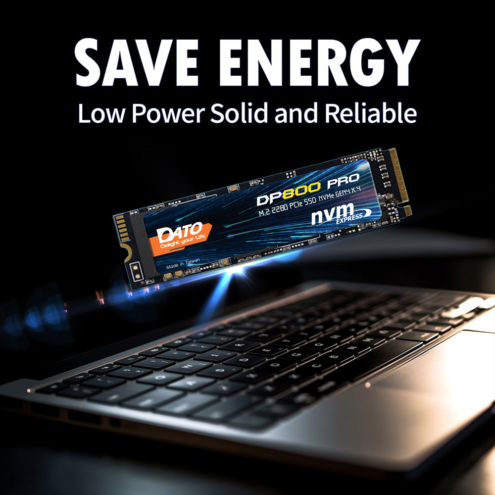 Solid State Drive (SSD) Dato DP800 Pro, NVME M.2 2280, PCIe, 4TB, Černý DP800PSSD-4TB