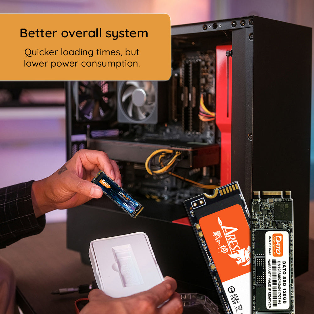 Solid State Drive (SSD) Dato, NVME M.2 2280, PCIe, 1TB, Černý DP580-1TB