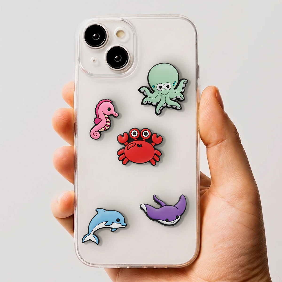 3D OEM Ocean nálepka pro kryt telefonu / tabletu, sada 5 kusů, vícebarevná