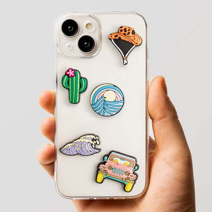 3D OEM Summer nálepka na kryt telefonu / tabletu, sada 5 kusů, vícebarevná