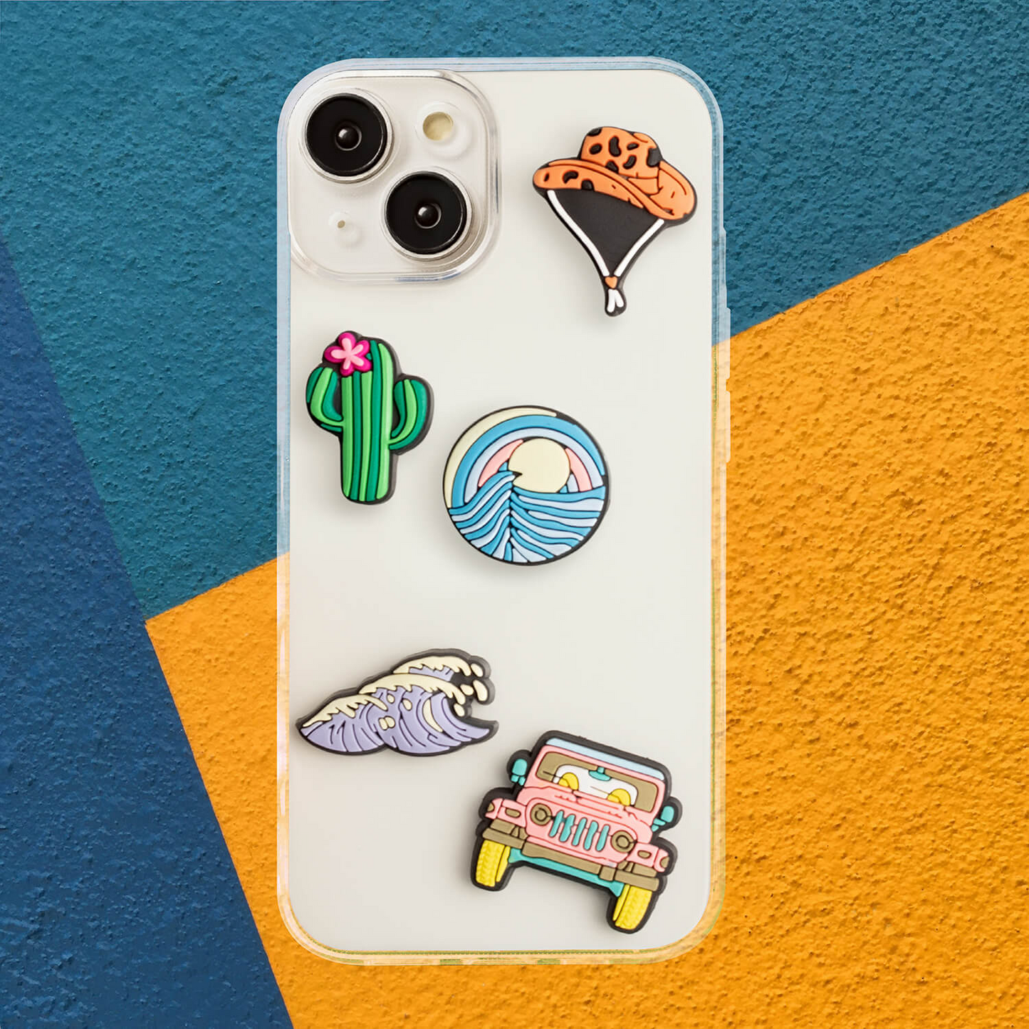 3D OEM Summer nálepka na kryt telefonu / tabletu, sada 5 kusů, vícebarevná