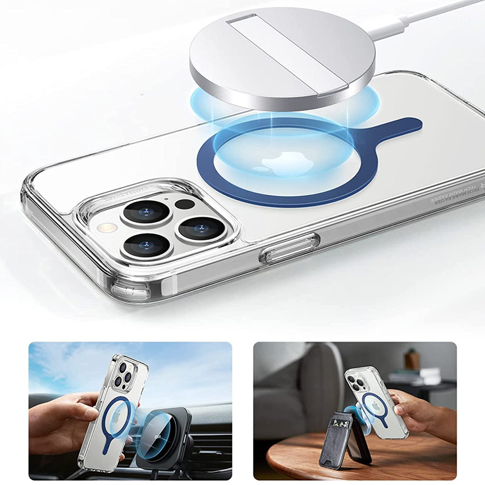 Kovová nálepka ESR HaloLock, sada 2 kusy, modrá