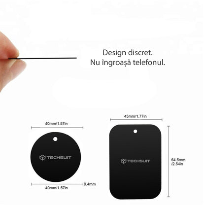 Samolepka Metal Techsuit MP03 2v1, Černá