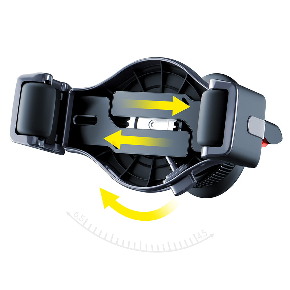 Auto držák 3MK Memo Hug, 4.5inch - 6.7inch, černý