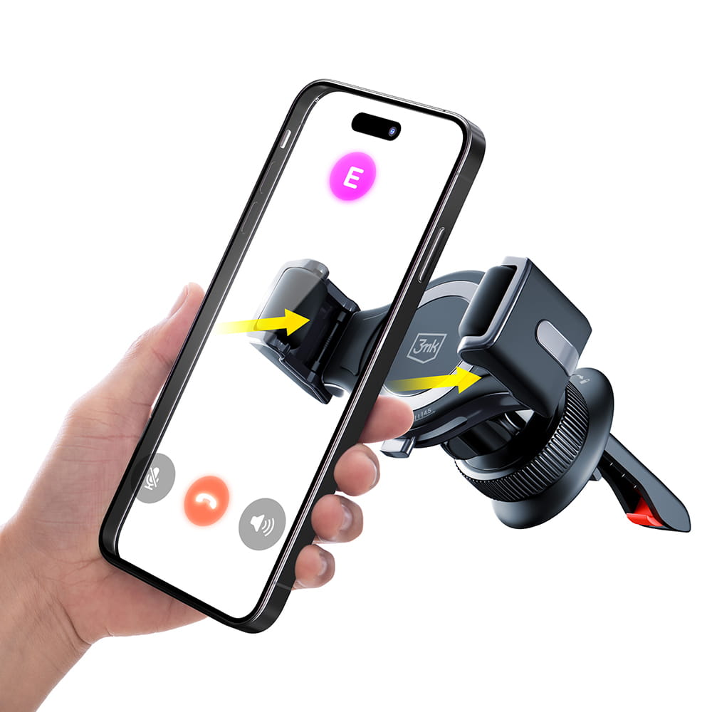 Auto držák 3MK Memo Hug, 4.5inch - 6.7inch, černý