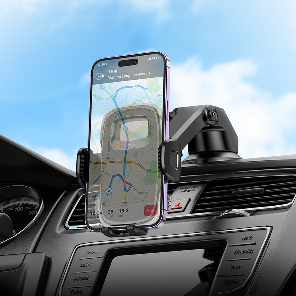 HOCO Fair H15 Car Holder, 4.5inch - 7inch, Black