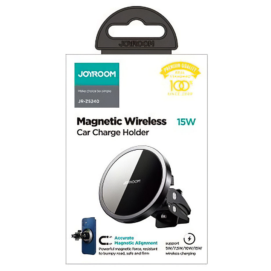 Bezdrátová autonabíječka Joyroom JR-ZS240 Air Vent, 15W, 1.67A, černá