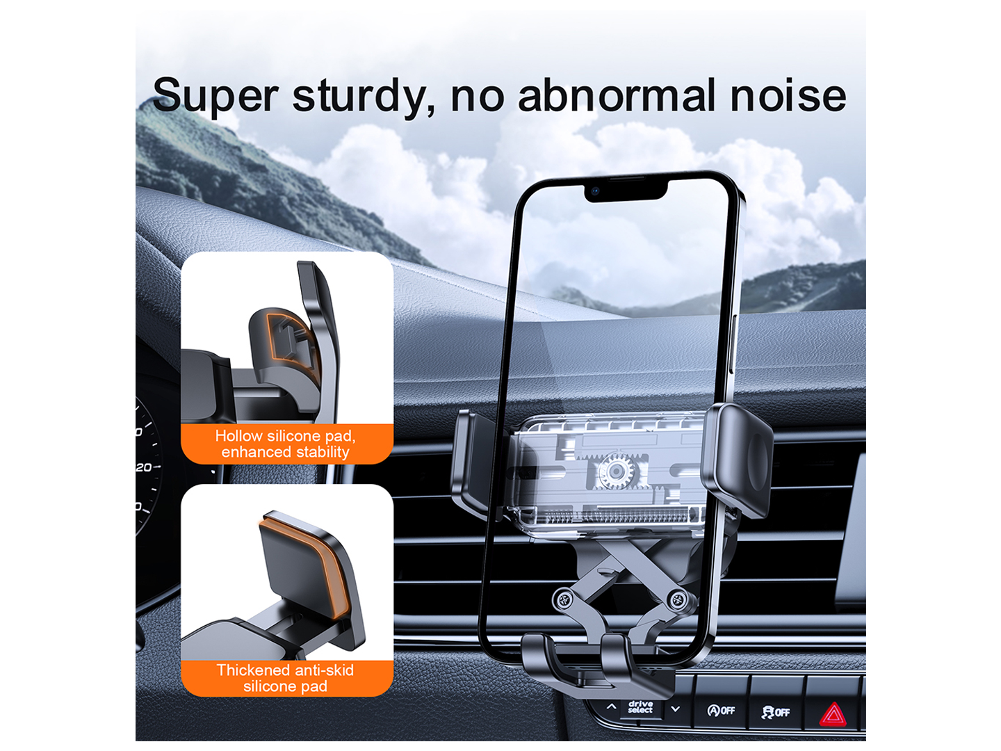 Auto držák Joyroom JR-ZS283 Vent, 4.7inch - 6.7inch, Černý