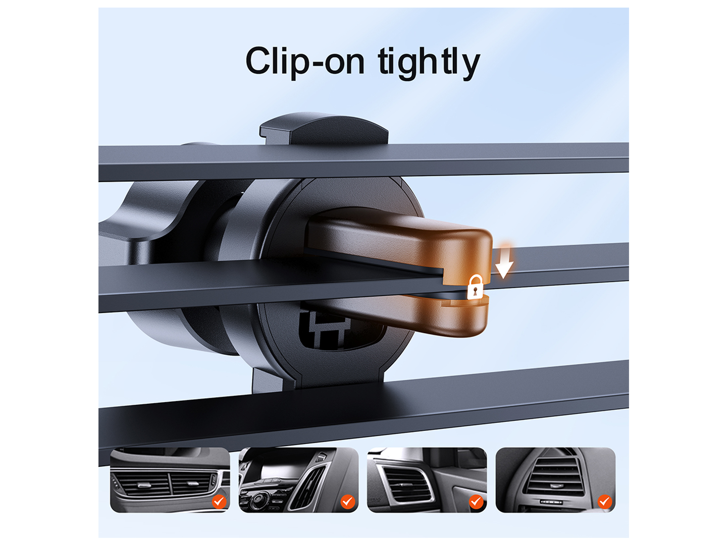 Auto držák Joyroom JR-ZS283 Vent, 4.7inch - 6.7inch, Černý