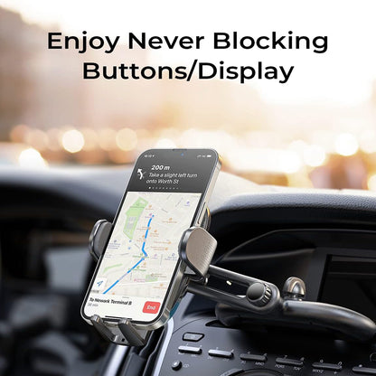 Auto držák Lisen 2v1, 4.7inch - 7.2inch, Černý YL0222040016