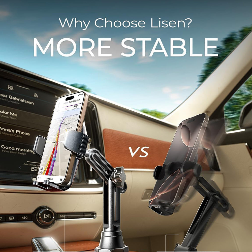 Auto držák Lisen pro Telefon / Tablet, 4.5inch - 12.9inch, Černý YL0223070048