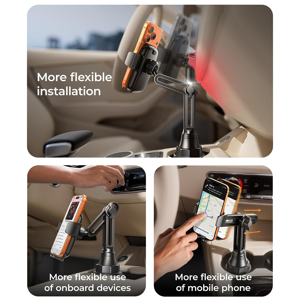 Auto držák Lisen pro Telefon / Tablet, 4.5inch - 12.9inch, Černý YL0223070048