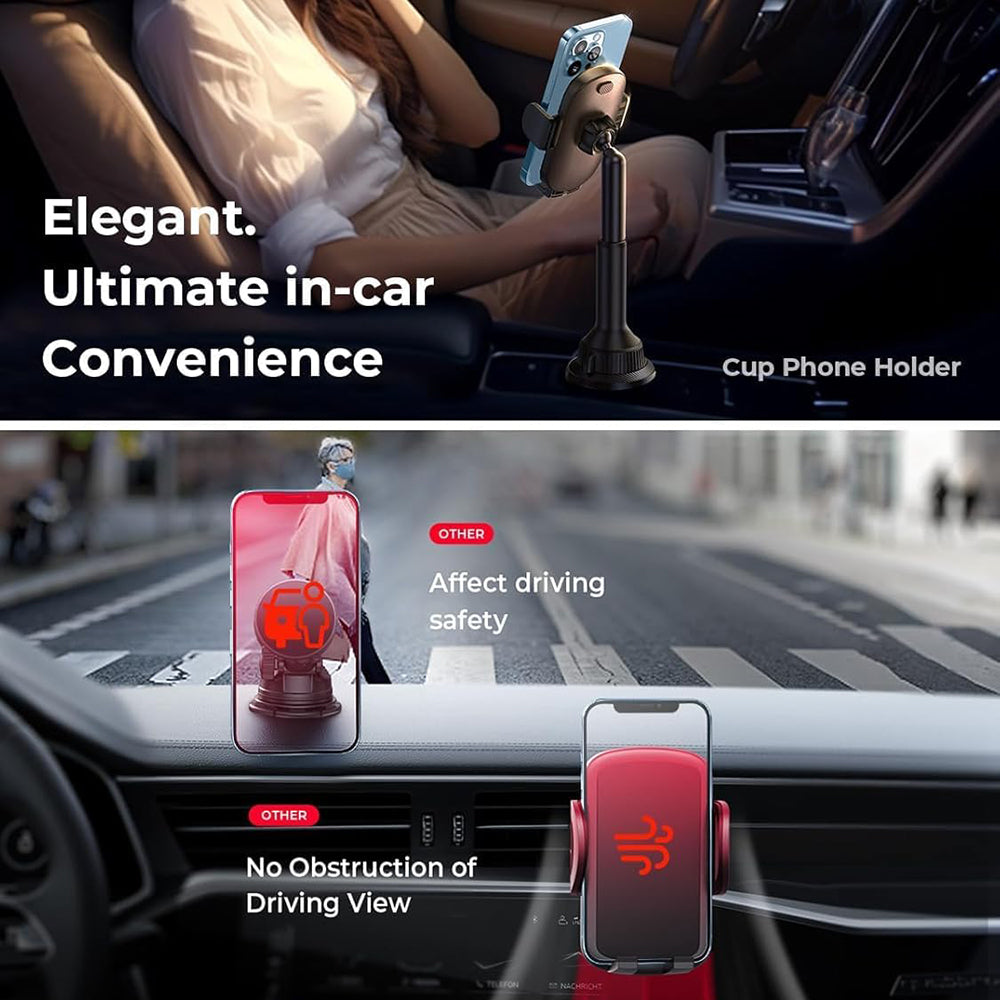 Držák do auta Lisen, 4.7inch - 7.2inch, Černý YL0220100001