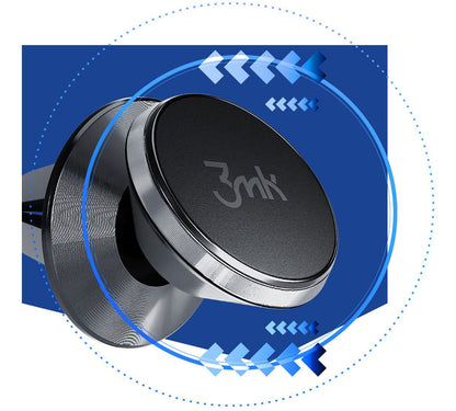 Magnetický držák do auta 3MK, univerzální, černý