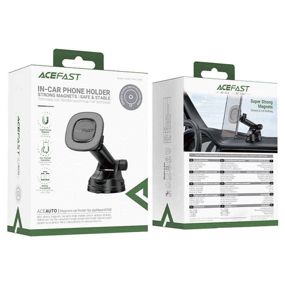 Magnetický držák do auta Acefast D45, Univerzální, Černý