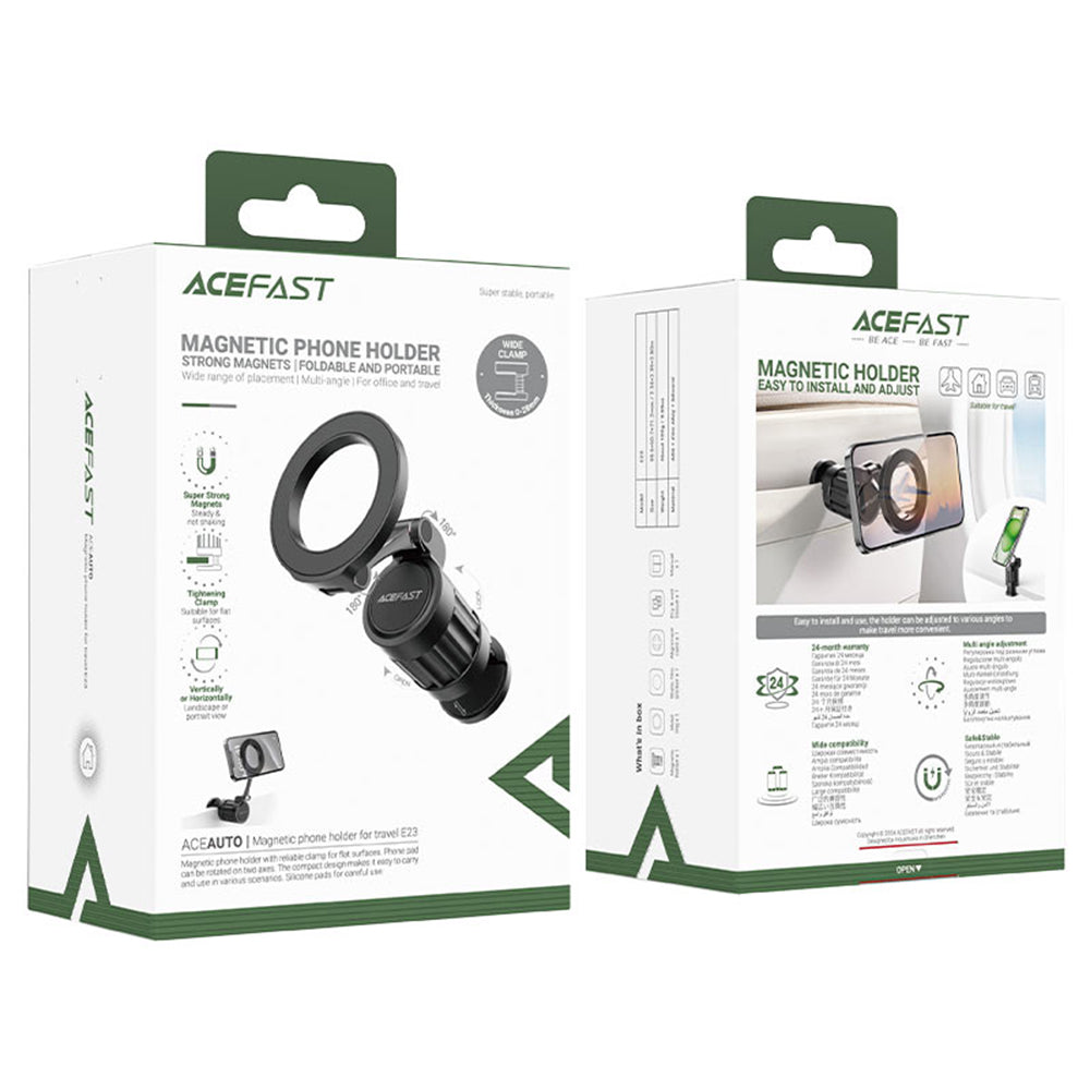 Magnetický držák do auta Acefast E23, Univerzální, Černý