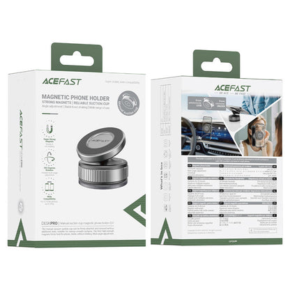 Magnetický držák do auta Acefast E27, Univerzální, Šedý