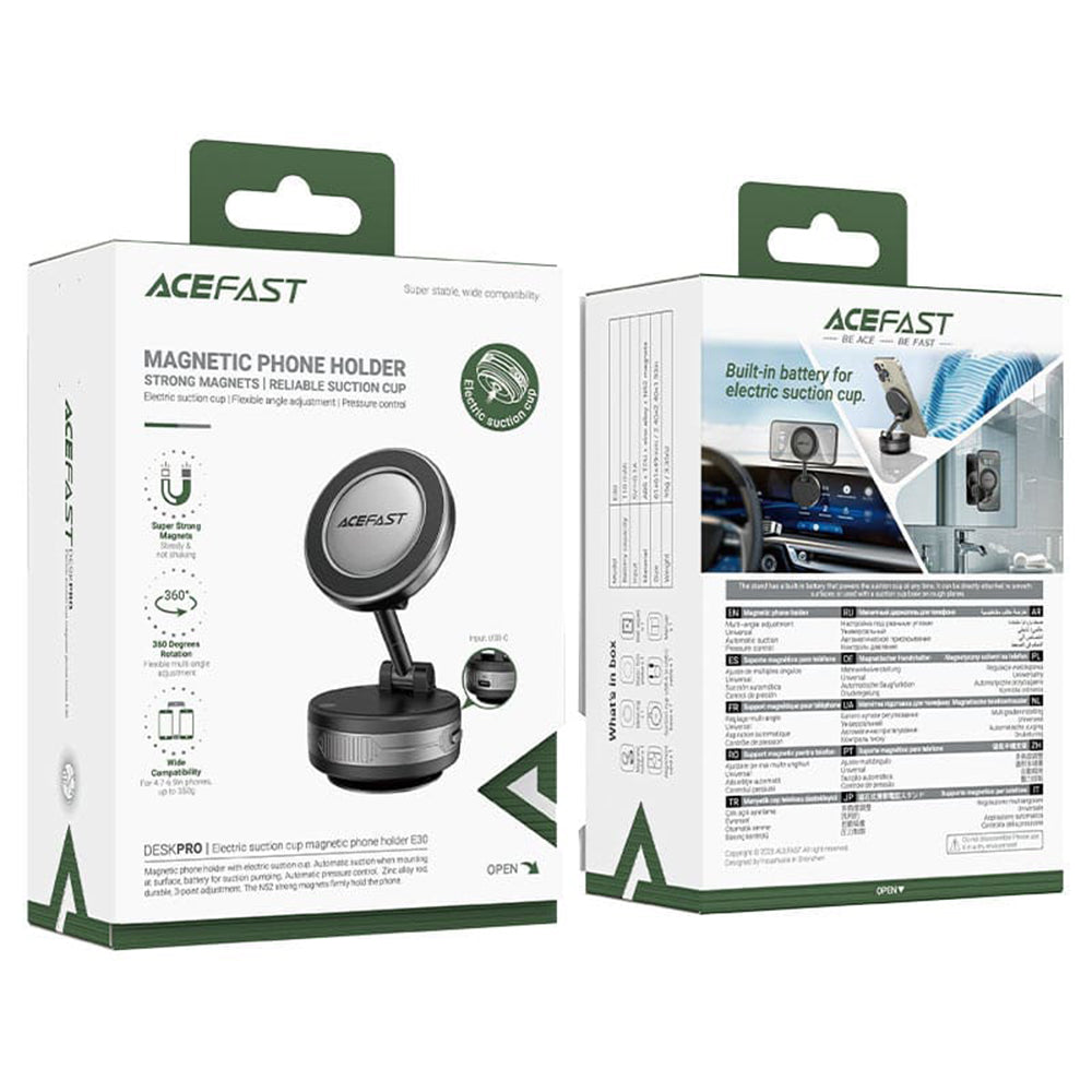 Magnetický držák do auta Acefast E30, Univerzální, Šedý