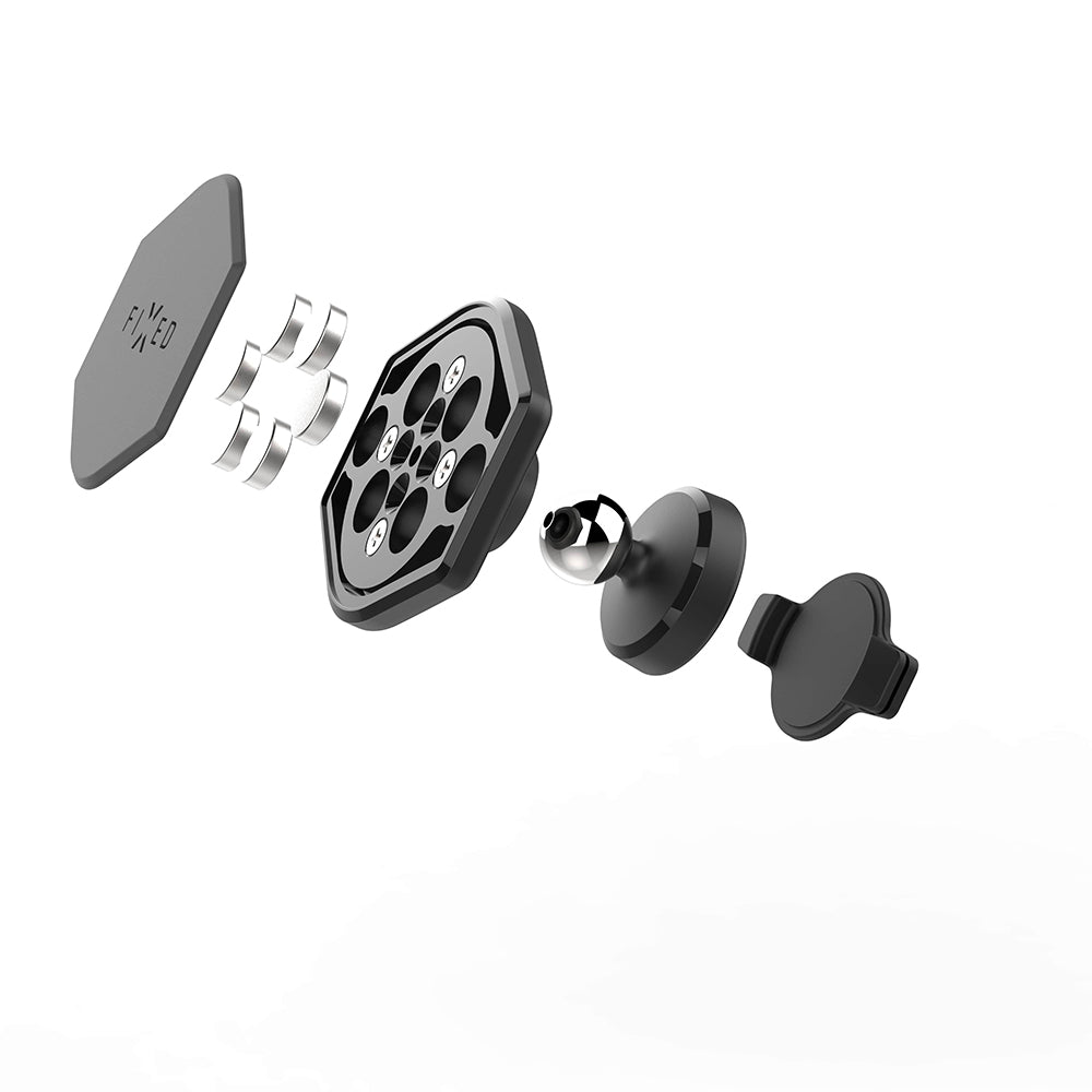 Magnetický držák do auta Fixed Icon Flex, Univerzální, Černý