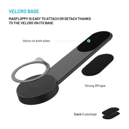 Magnetický držák do auta Fixed Mag Floppy, Univerzální, Černý