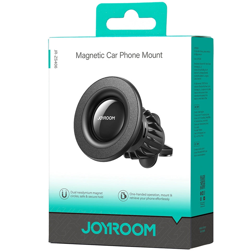 Magnetický držák do auta Joyroom JR-ZS406 Air Vent, Univerzální, Černý