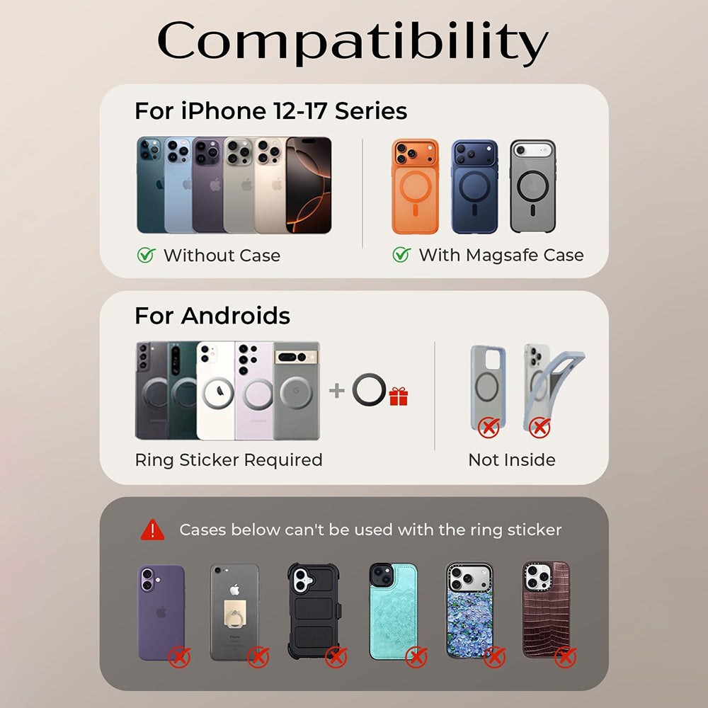 Magnetický držák do auta Lisen A690, Univerzální, Šedý