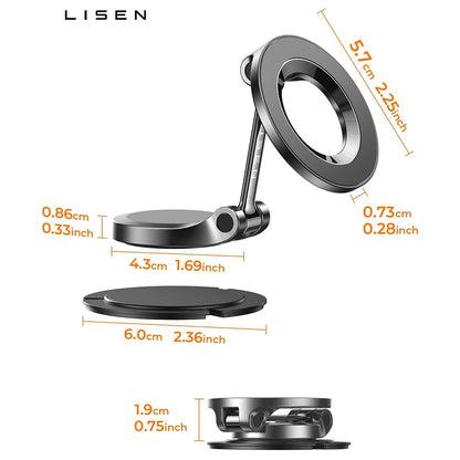 Magnetický držák do auta Lisen, univerzální, černý YL0223080002