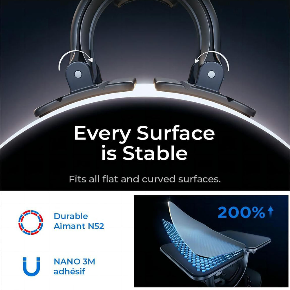 Magnetický držák do auta Lisen, Univerzální, Černý YL0223110033