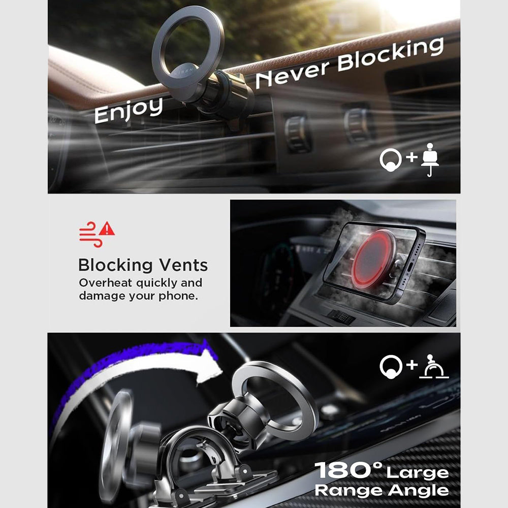 Magnetický držák do auta Lisen, Univerzální, Černý YL0223110033