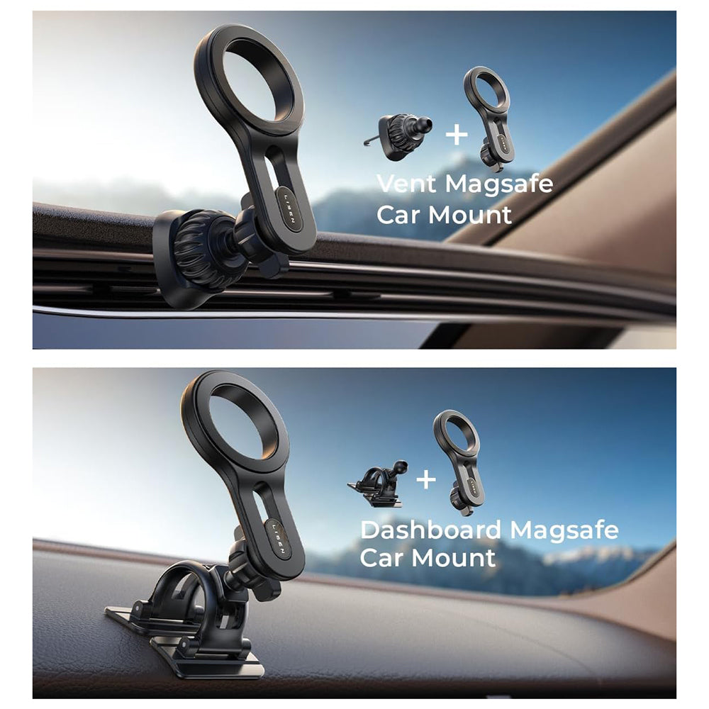 Magnetický držák do auta Lisen, Univerzální, Černý YL0224050011