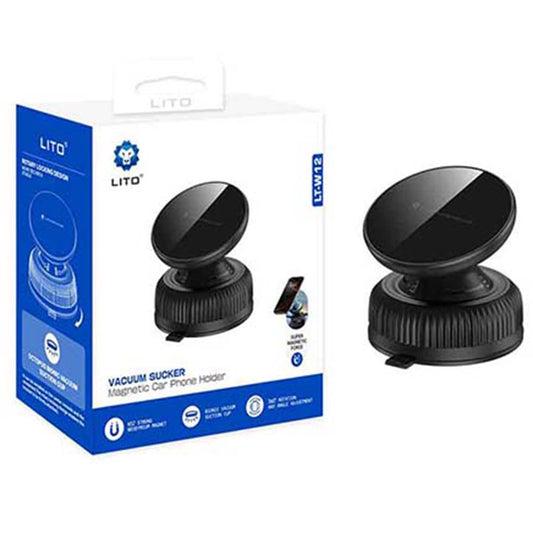 Magnetický držák do auta Lito LT-W12, Univerzální, Černý