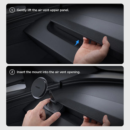 Magnetický držák do auta Spigen TAM110 pro Tesla Y / 3 / Y L, černý ACP11873