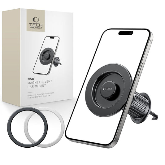 Magnetický držák do auta Tech-Protect N58 Vent, Univerzální, Černý