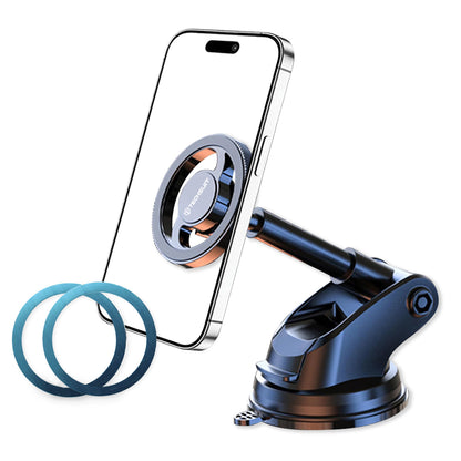 Magnetický držák do auta Techsuit S12, Univerzální, Černý