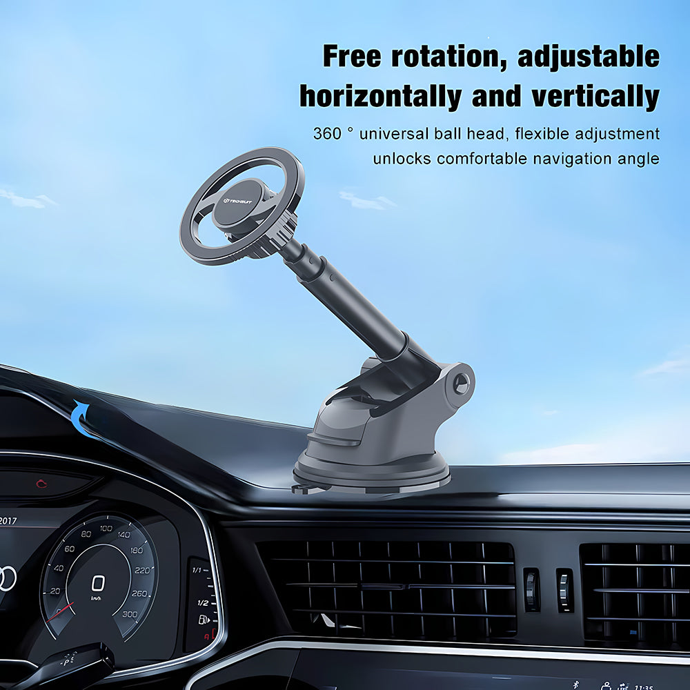 Magnetický držák do auta Techsuit S12, Univerzální, Černý