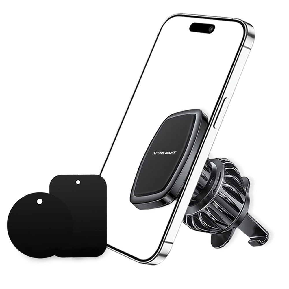 Magnetický držák do auta Techsuit S2, Univerzální, Černý