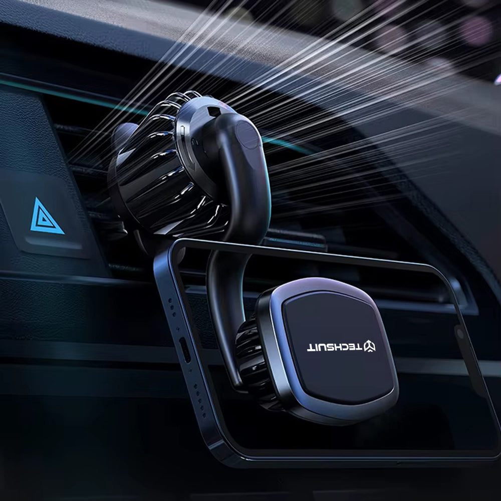 Magnetický držák do auta Techsuit S3, Univerzální, Černý