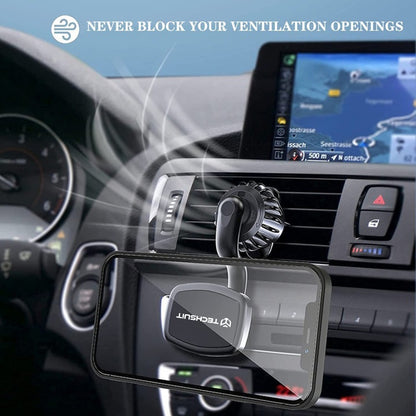 Magnetický držák do auta Techsuit S3, Univerzální, Černý