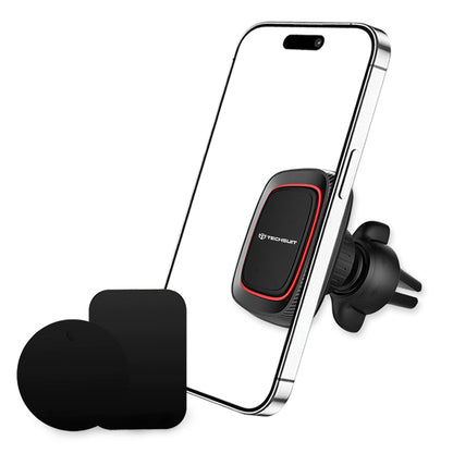Magnetický držák do auta Techsuit S4, Univerzální, Černý Červený