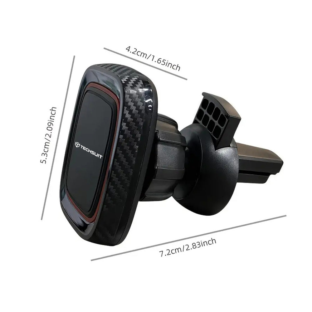 Magnetický držák do auta Techsuit S5, Univerzální, Černý Červený